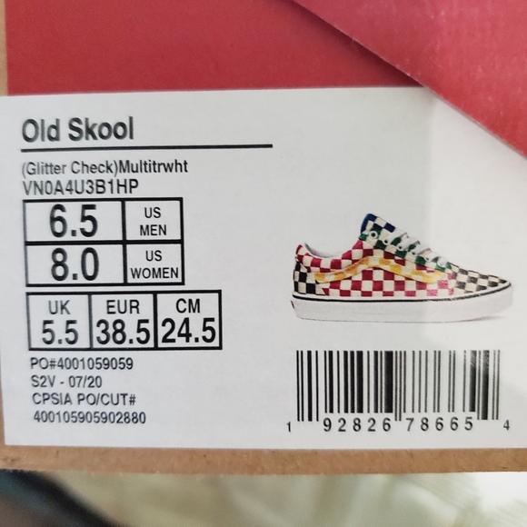 Vans Old Skool Glitter Check - Picture 4 of 15